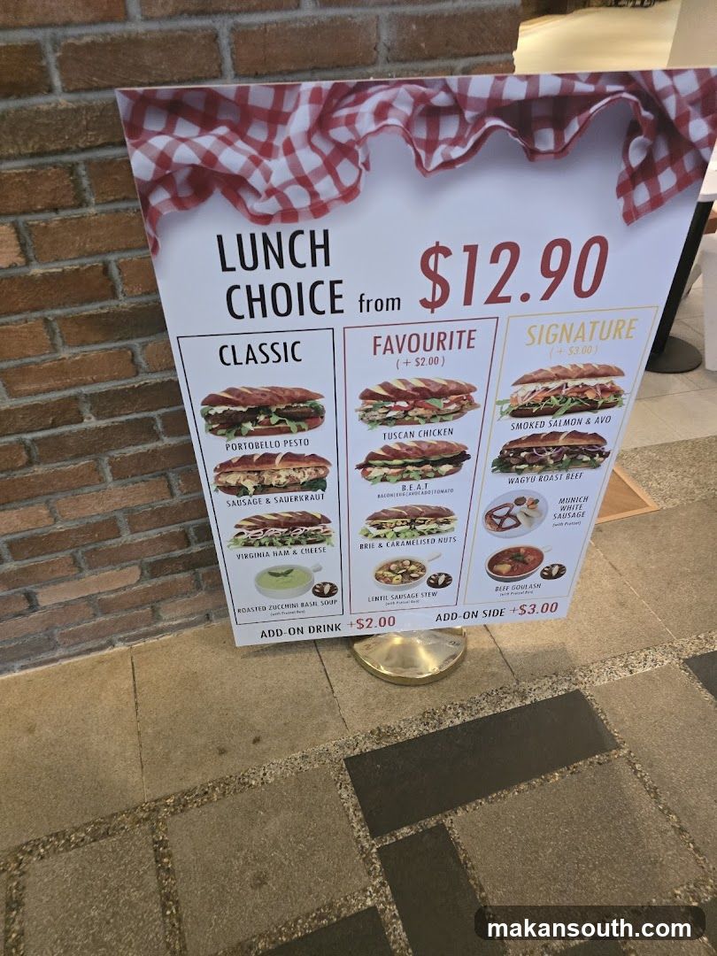 Lunch Choice Menu