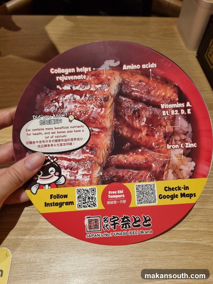 Unagi Nutritional Information