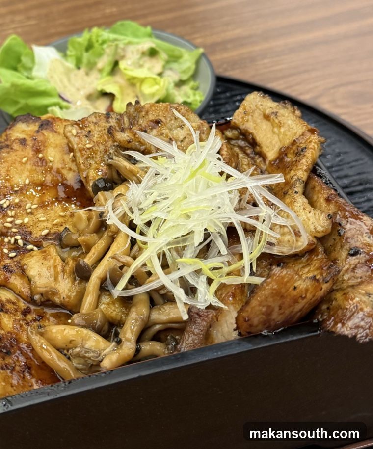 Pork and Mushroom Rice Bowl