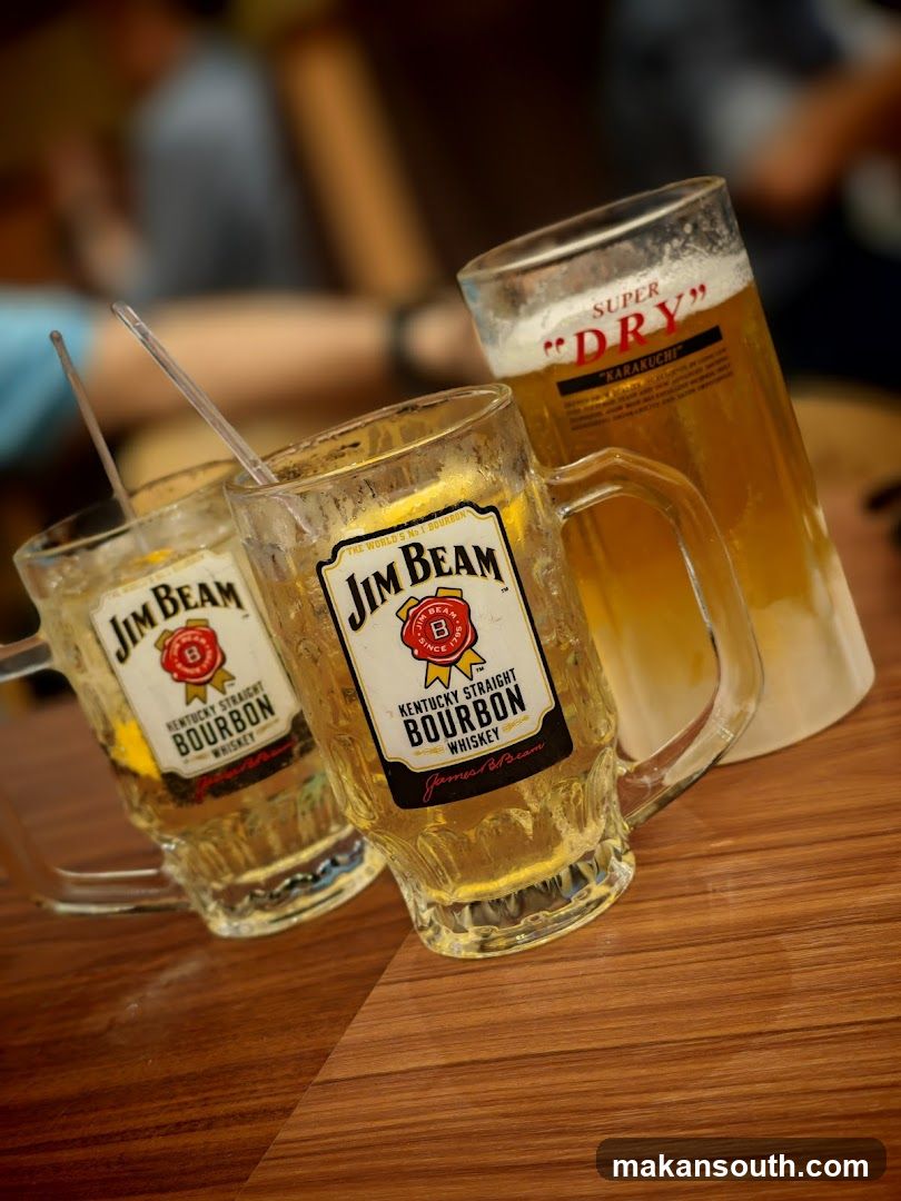 Jim Beam Bourbon and Beer