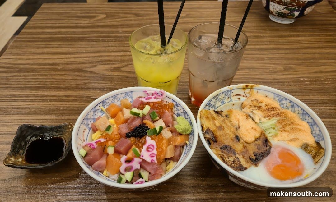 Japanese Rice Bowls and Drinks