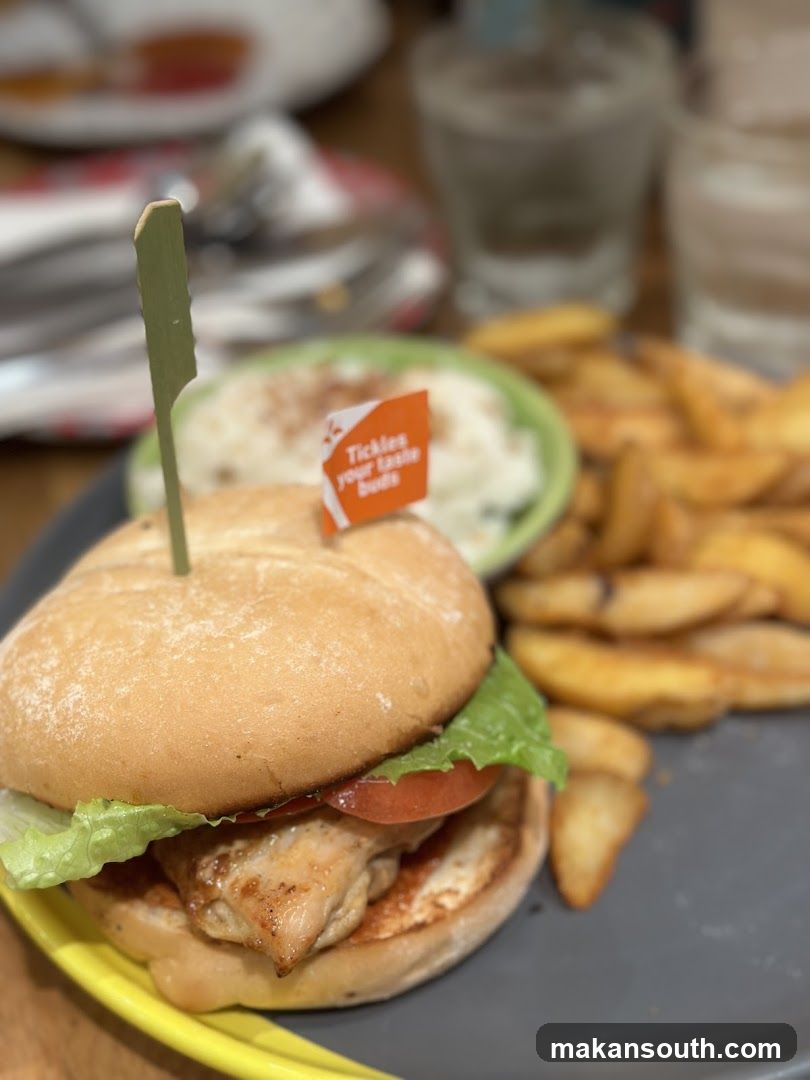 Chicken Burger with Fries