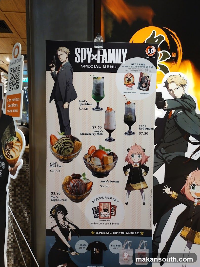 Spy x Family Special Menu