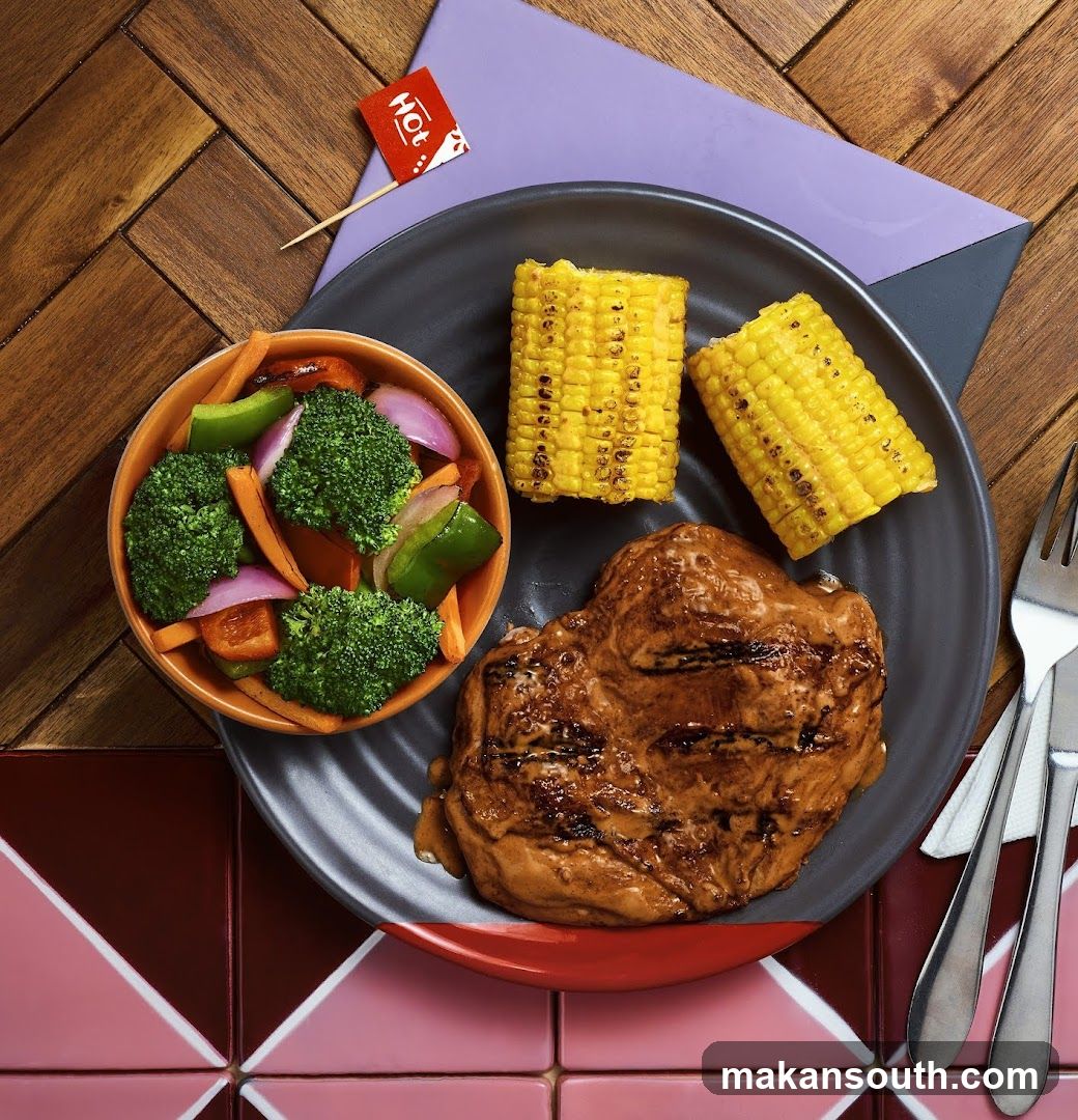 Grilled Chicken with Corn and Vegetables