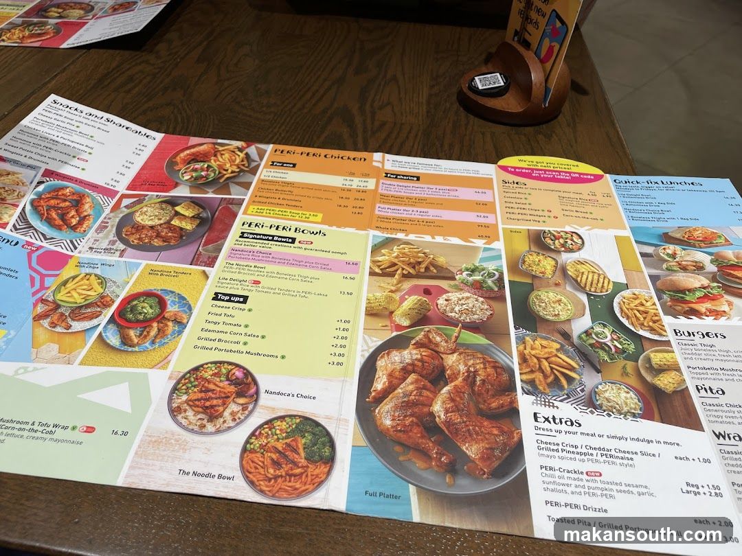 Nando's Menu