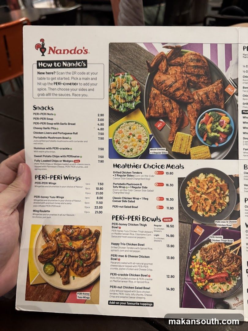 Nando's Menu