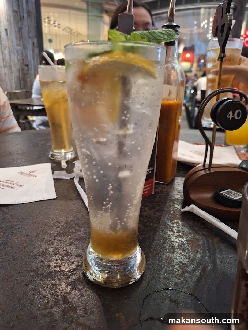 Refreshing Drink with Garnish