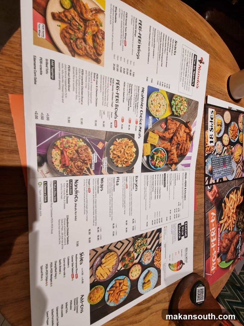 Nando's Menu