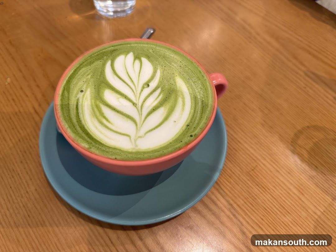 Matcha Latte with Latte Art