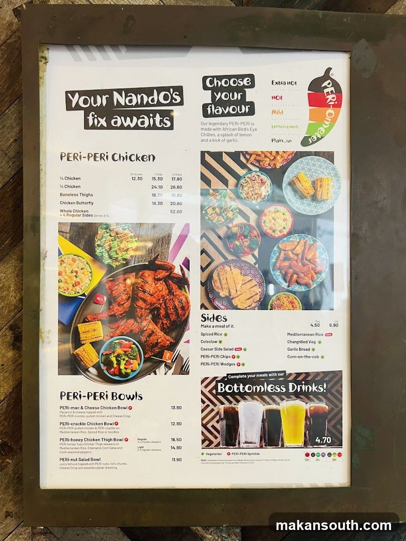 Nando's Menu