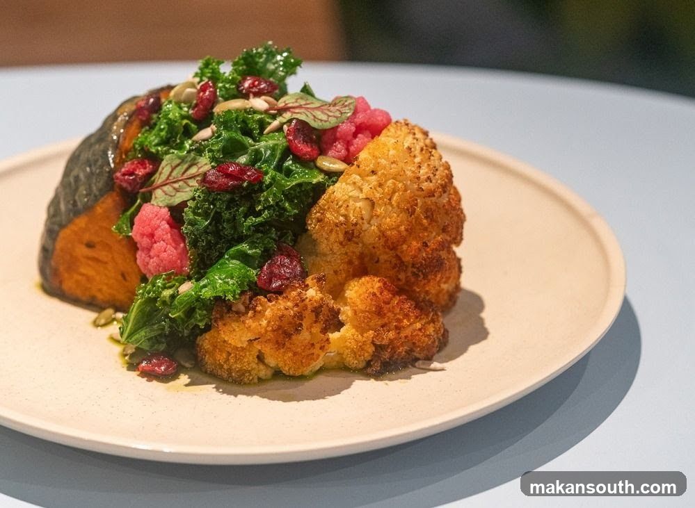 Roasted Cauliflower and Pumpkin Salad