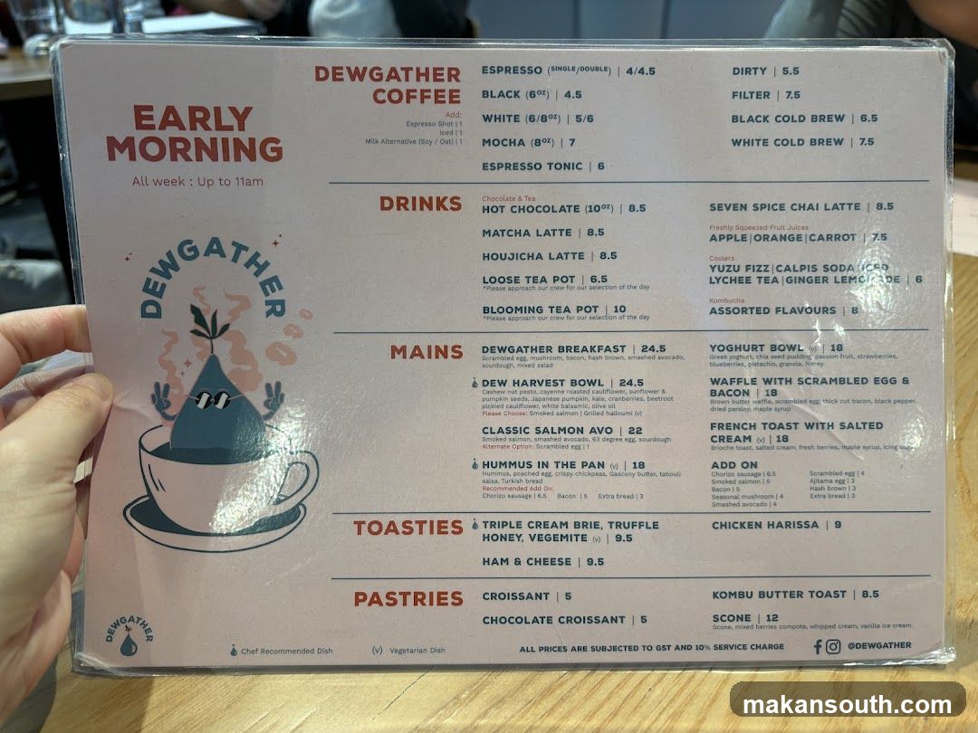 DEWGATHER COFFEE MENU