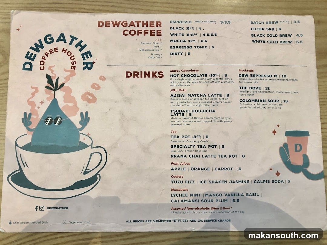 DEWGATHER COFFEE HOUSE DRINKS