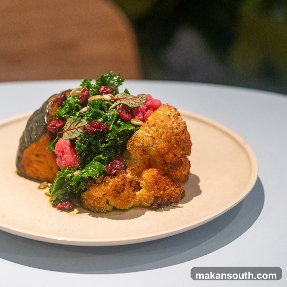 Roasted Cauliflower and Pumpkin Salad
