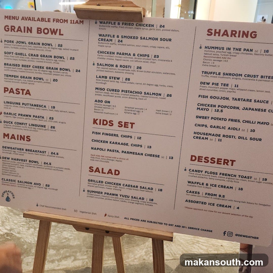 MENU AVAILABLE FROM 11AM