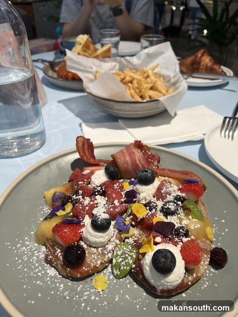 Brunch Platter with Berries and Bacon