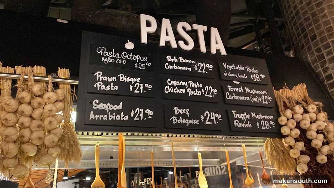 PASTA Menu