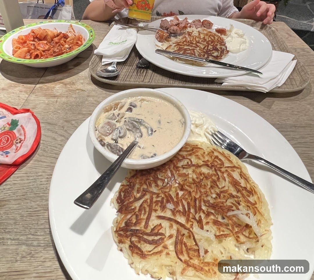 Table with food