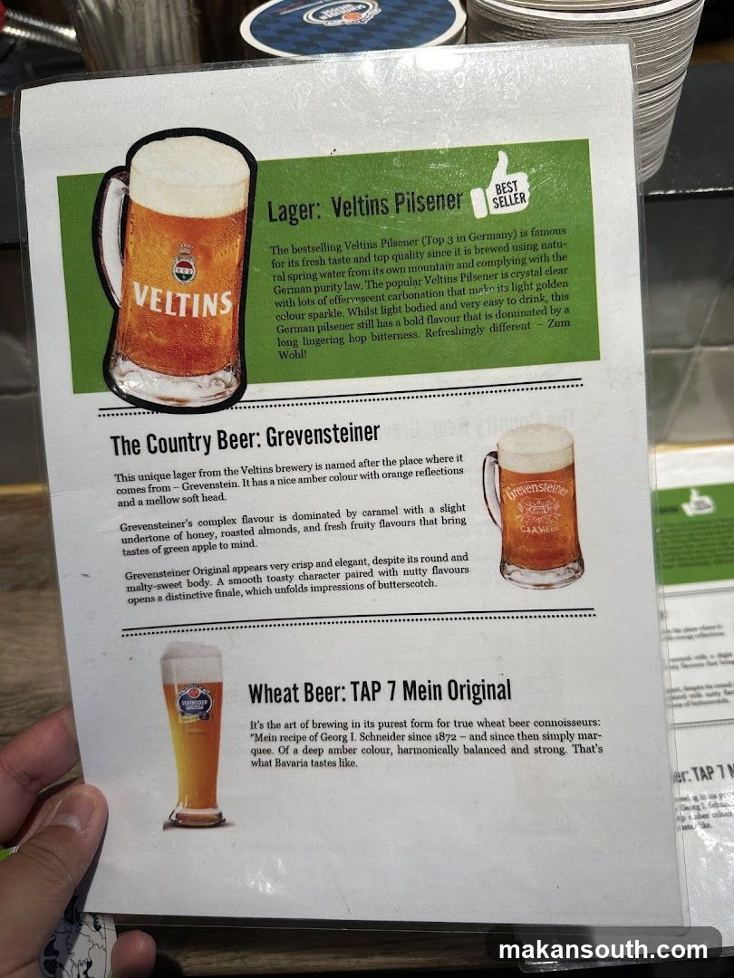 Beer Menu