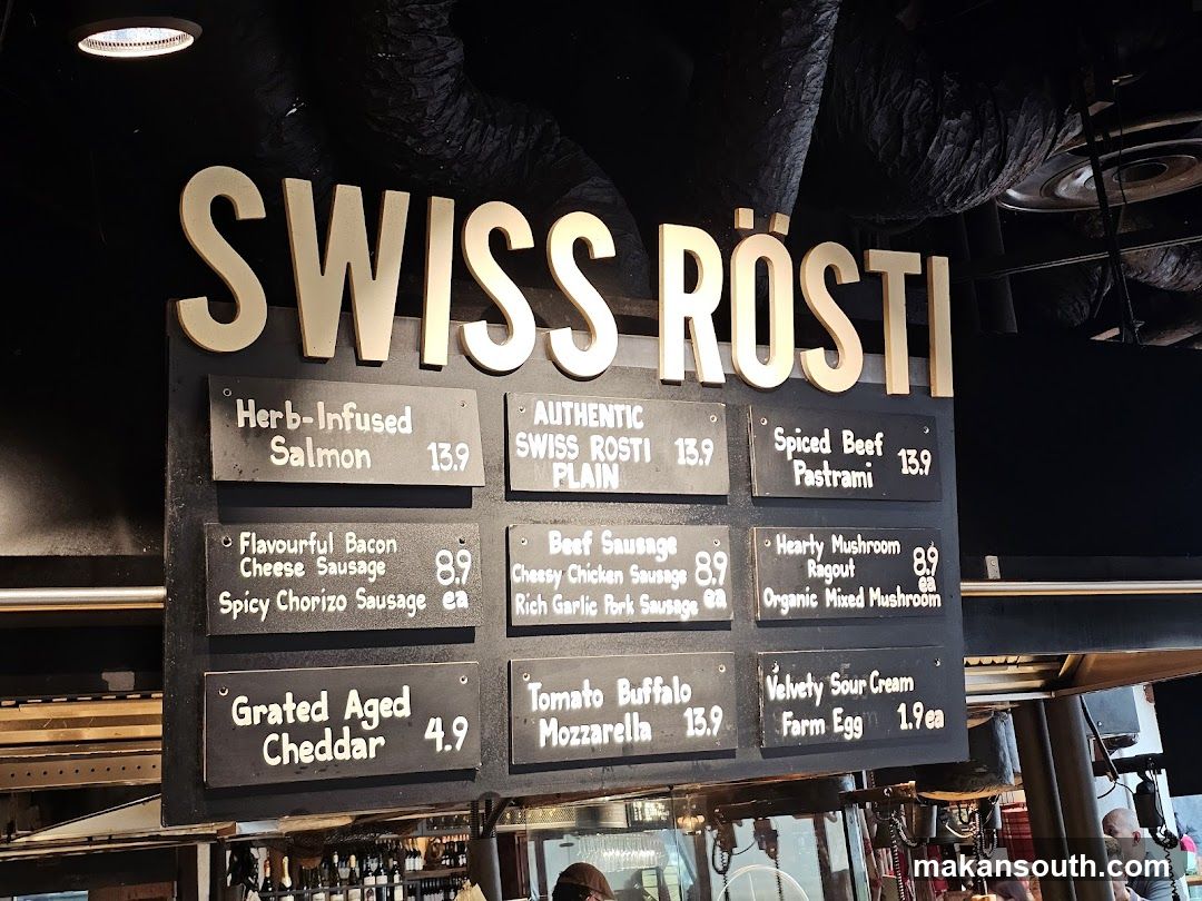 SWISS RÖSTI Menu