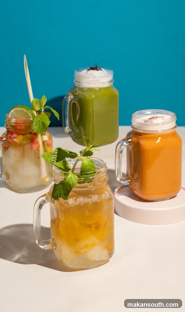 Four Mason Jar Drinks