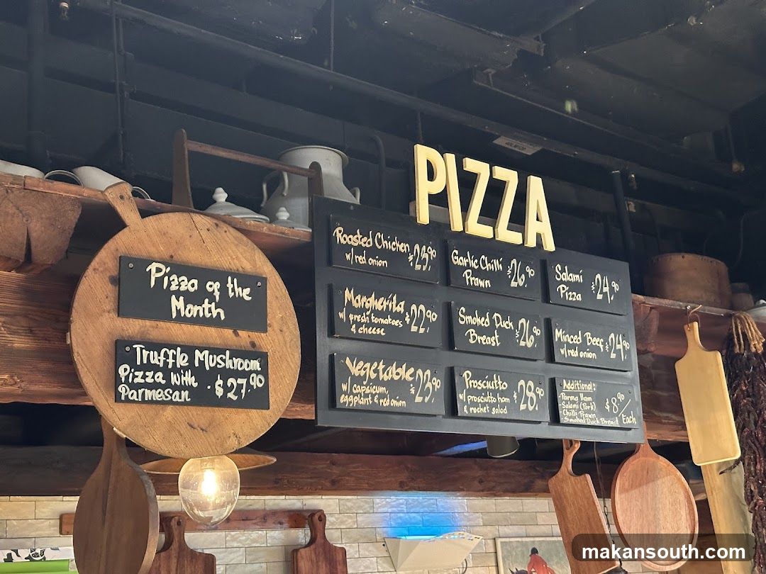 Pizza Menu