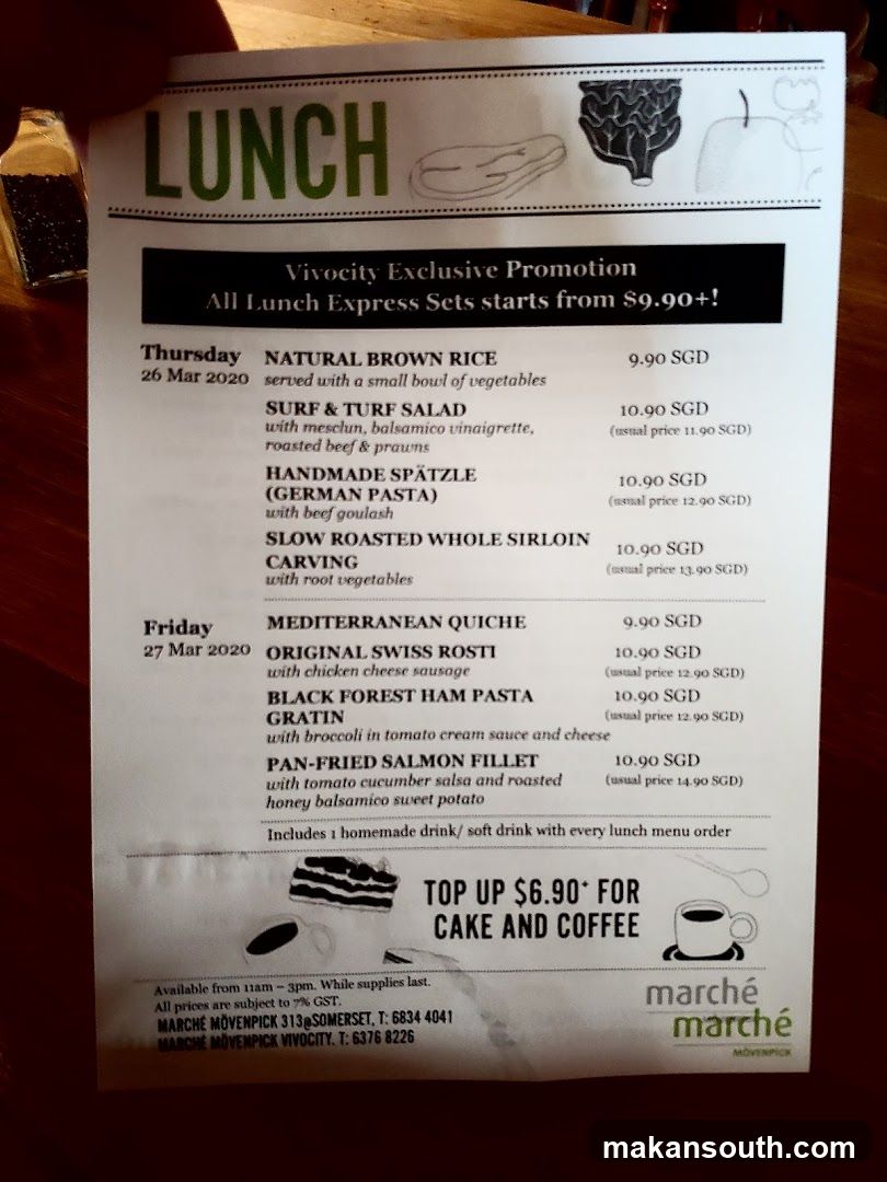 LUNCH Vivocity Exclusive Promotion