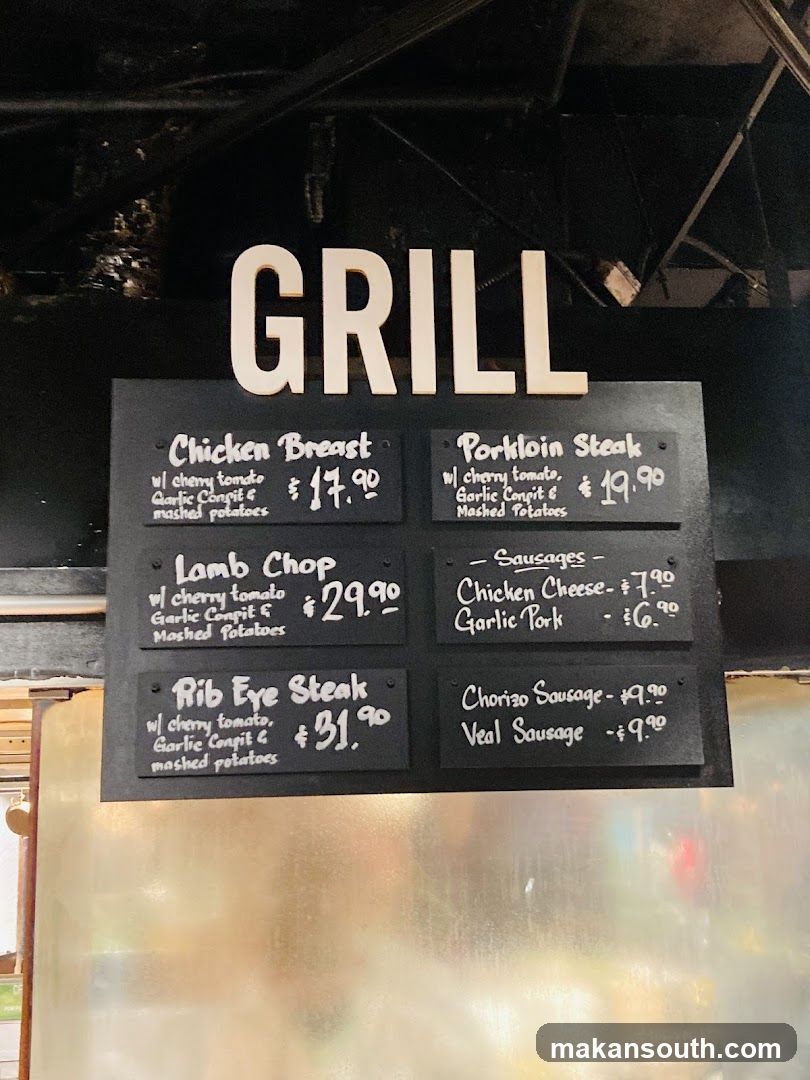 Grill Menu