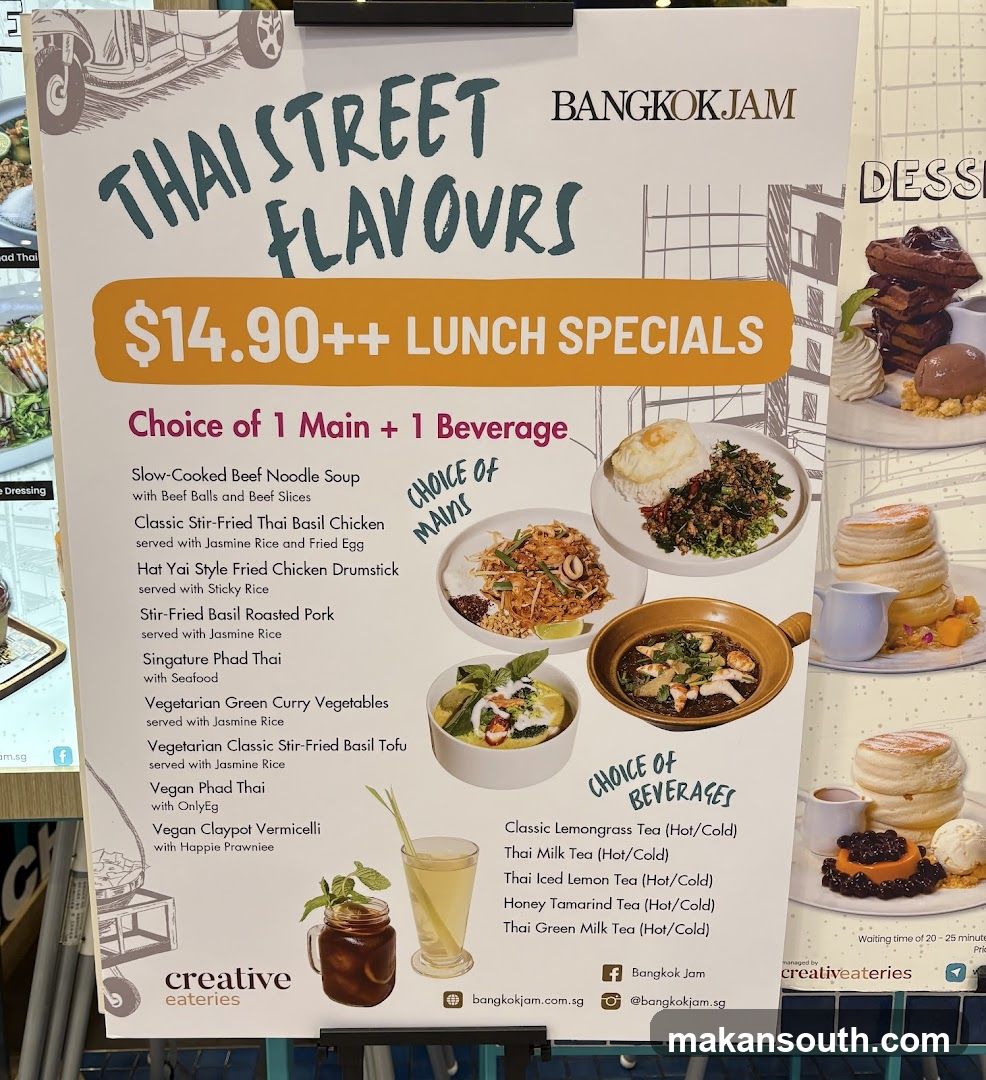 Bangkok Jam Thai Street Flavours Lunch Specials