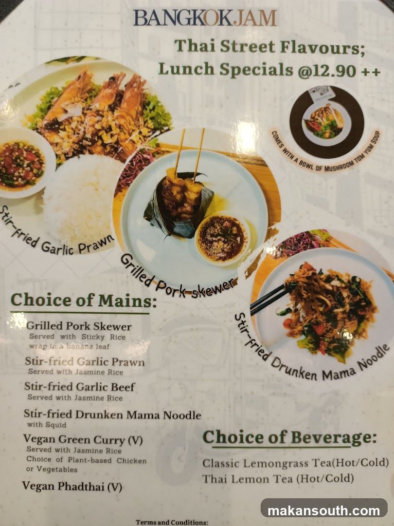 Bangkok Jam Lunch Specials