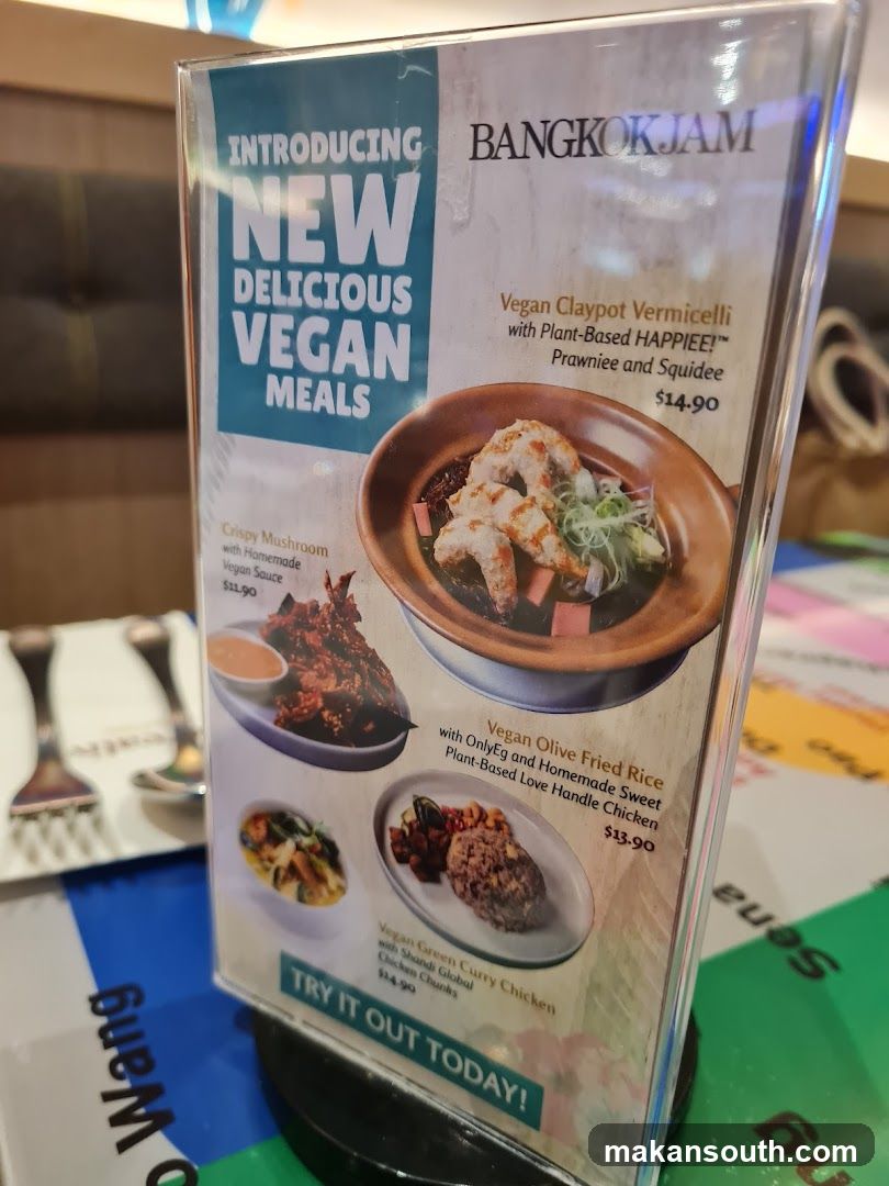Bangkok Jam New Vegan Meals