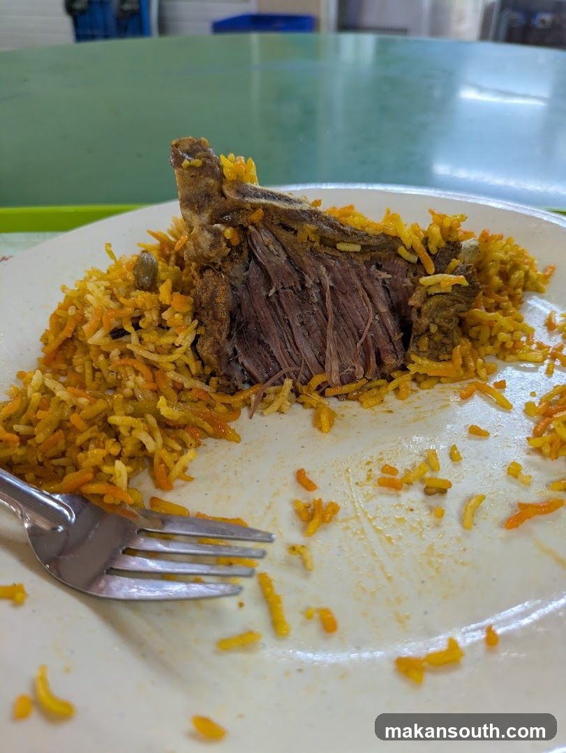 Lamb Shank with Rice