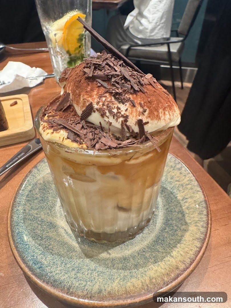 Dessert with Whipped Cream and Chocolate Shavings