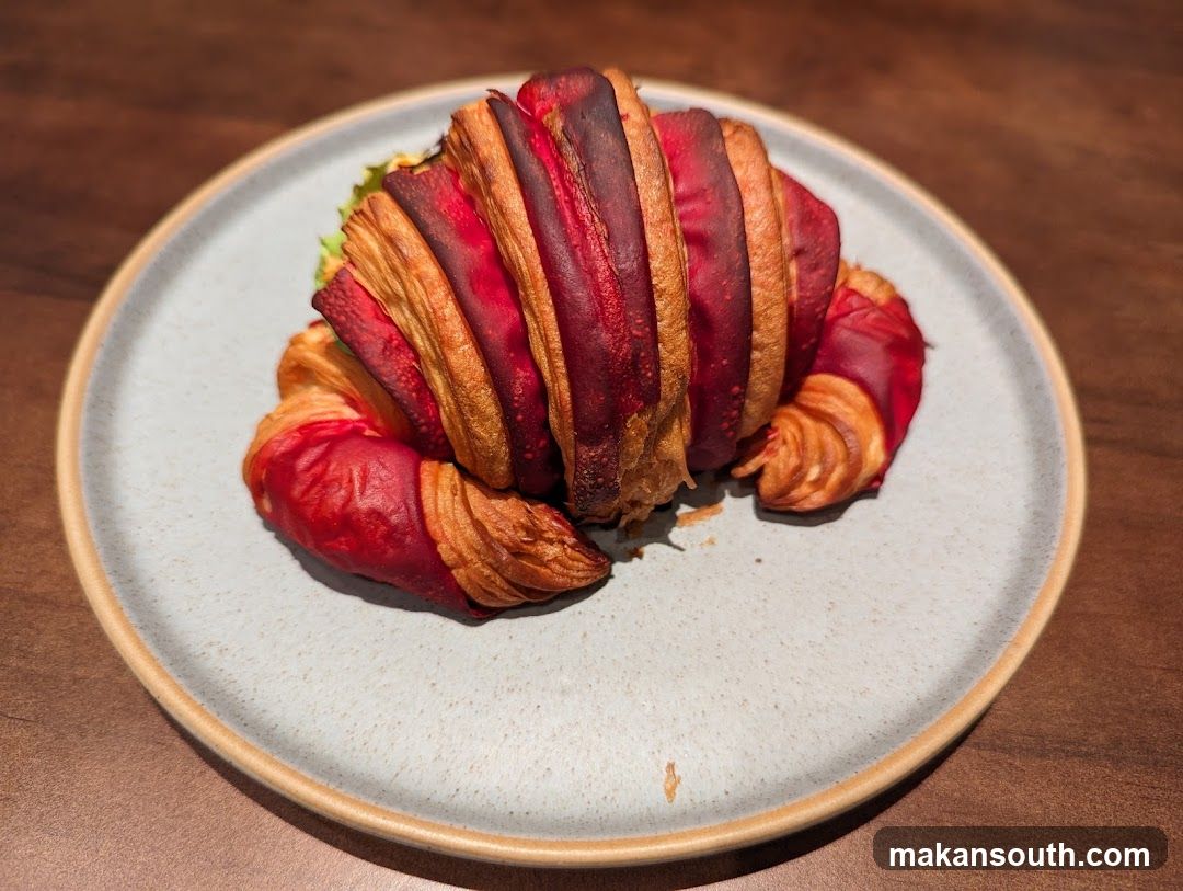 Red and Gold Croissant