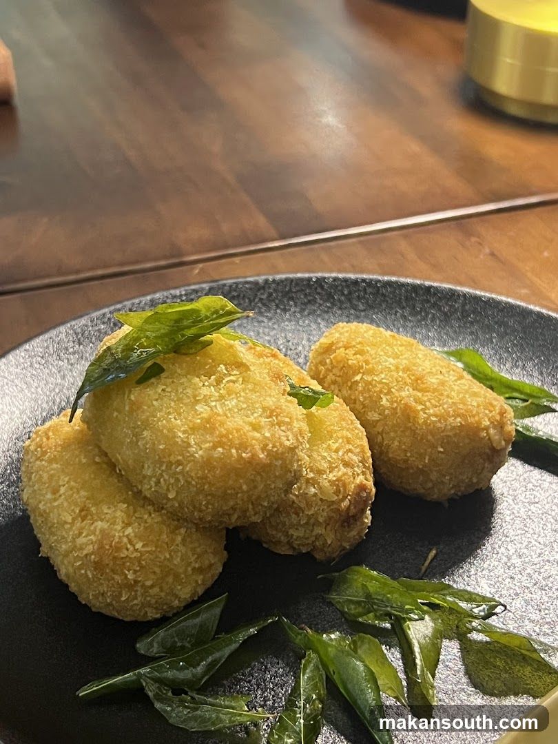 Golden Croquettes with Curry Leaves