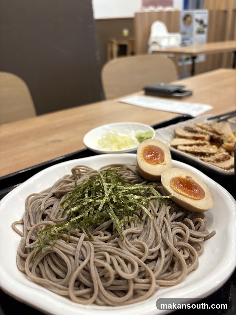 Soba Noodles with Boiled Eggs