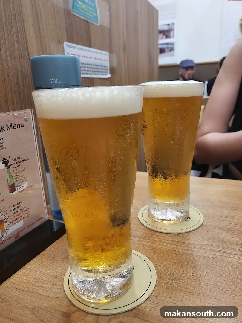Two glasses of beer