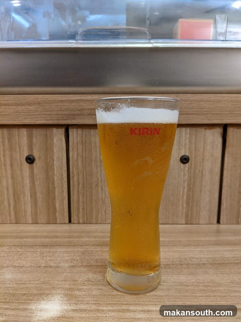 Glass of Kirin Beer