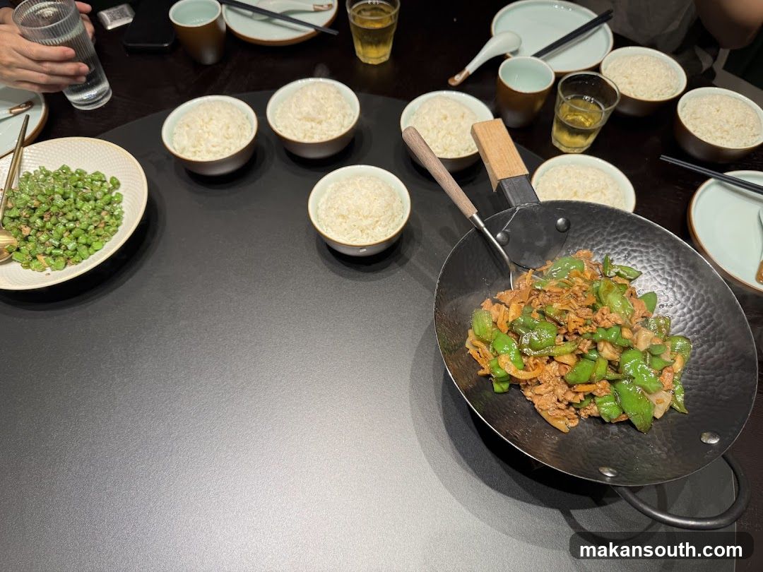 Stir-fried dish with rice
