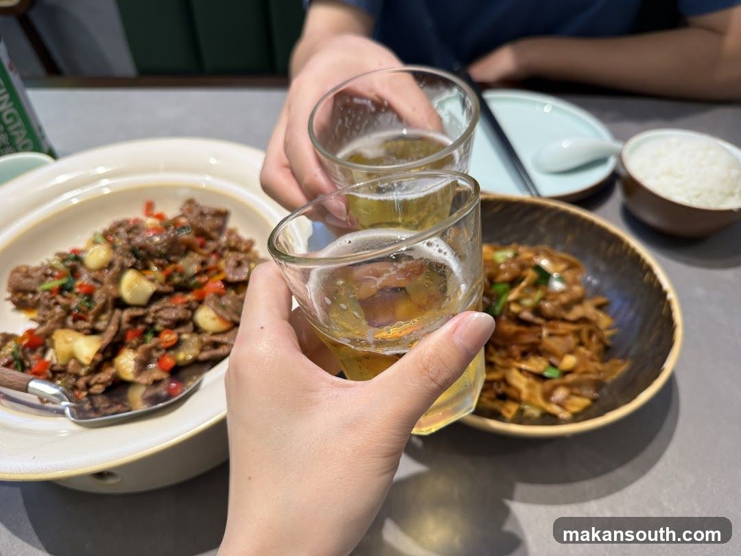 Toasting with Beer and Food