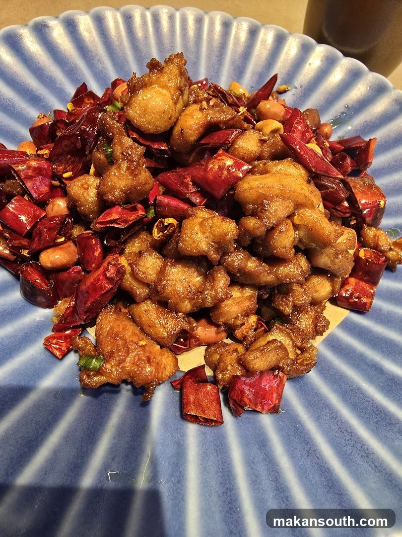 Spicy Fried Chicken with Chilies and Peanuts