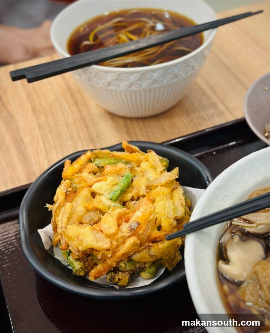 Vegetable Tempura and Noodle Soup