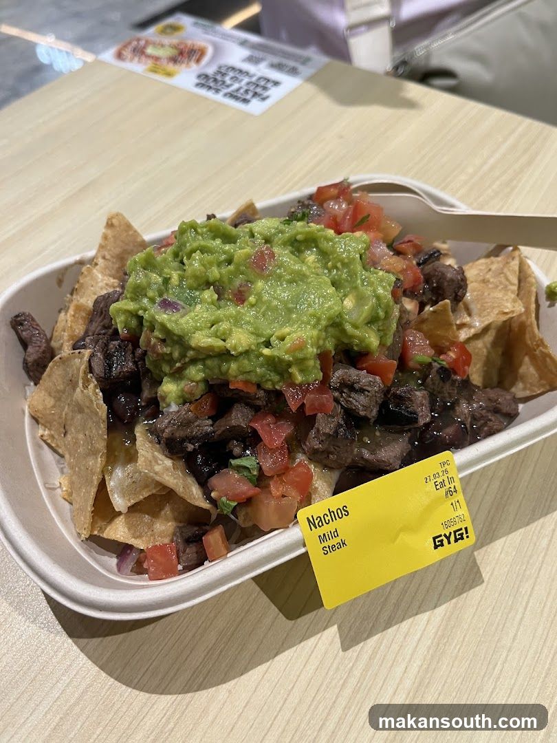 Nachos with Steak and Guacamole