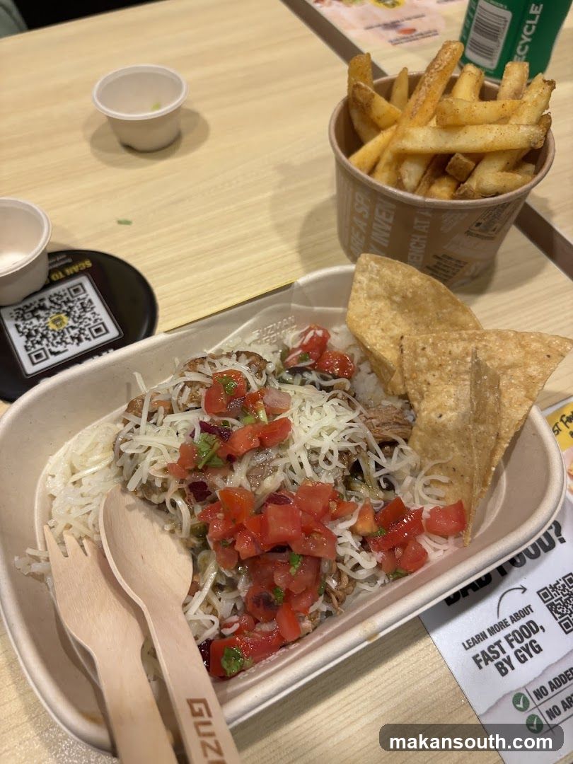 Meal with Fries and Chips