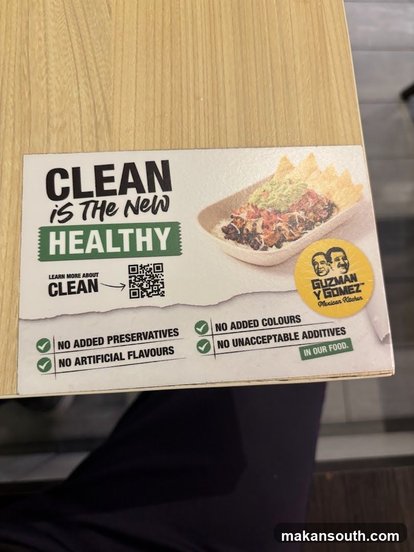 Guzman y Gomez promotional card