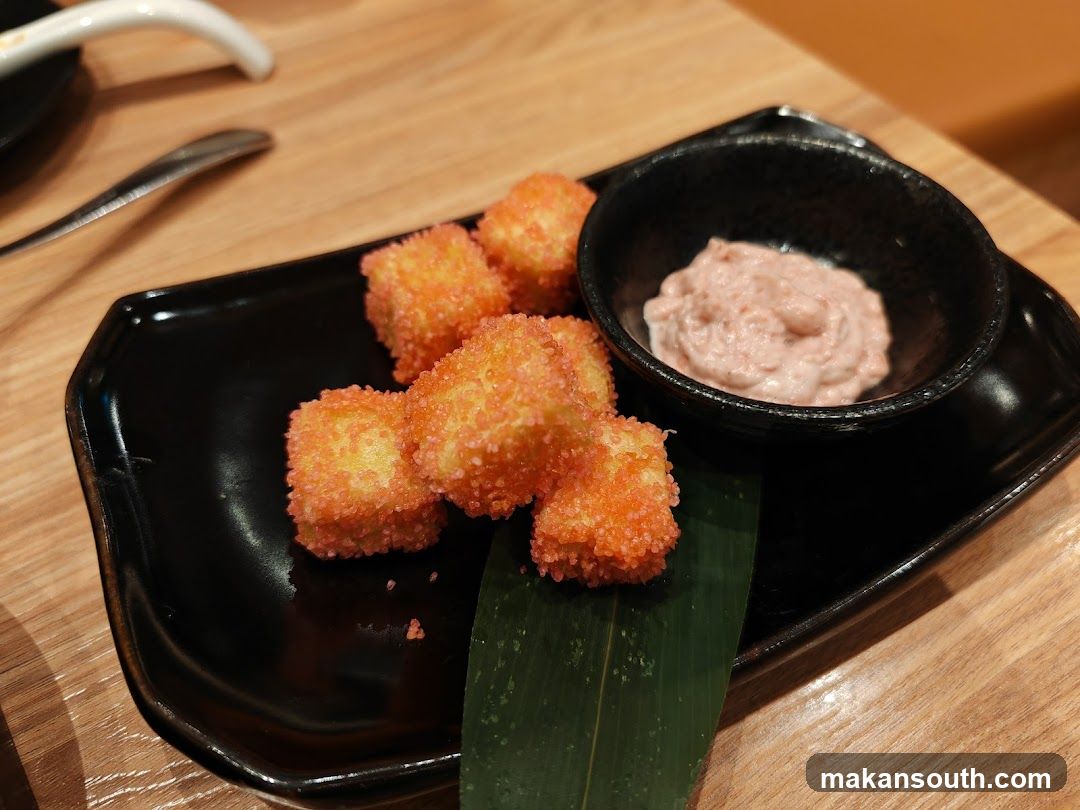 Fried Tofu Bites with Dip