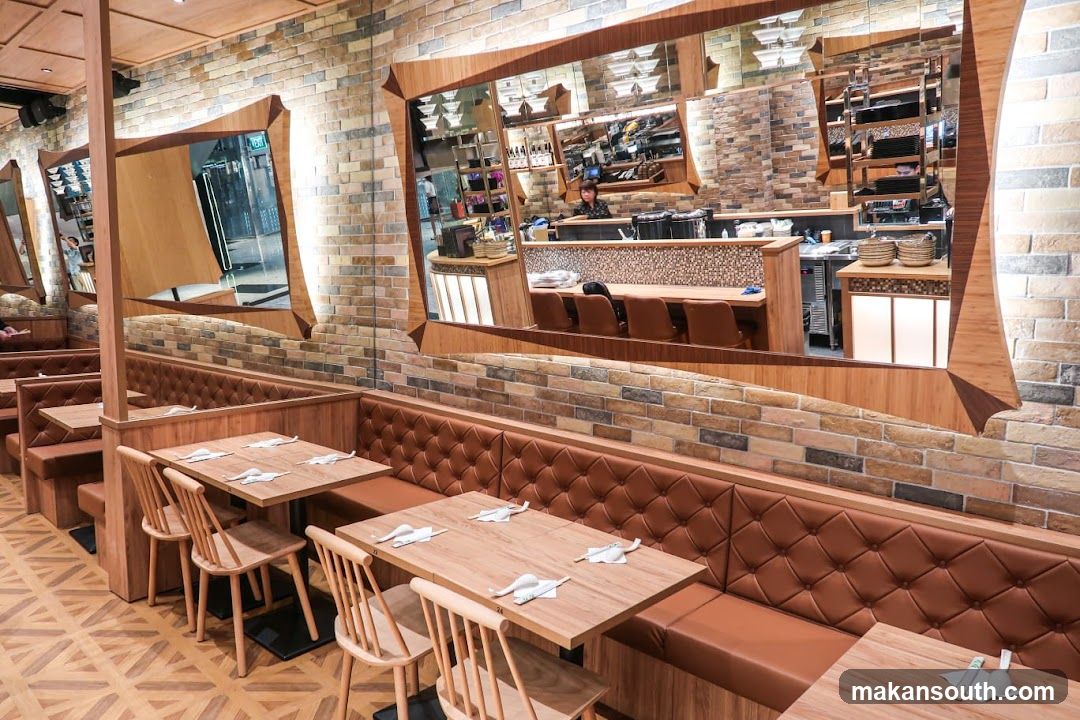 Restaurant Interior with Booth Seating