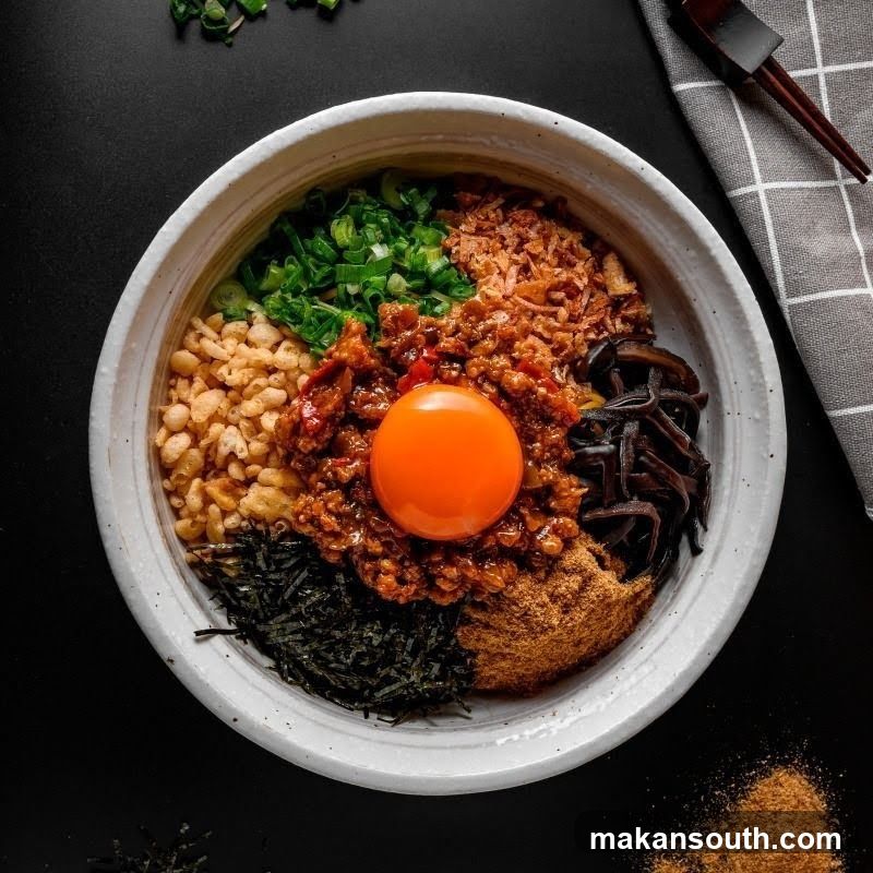 Noodle Bowl with Egg Yolk