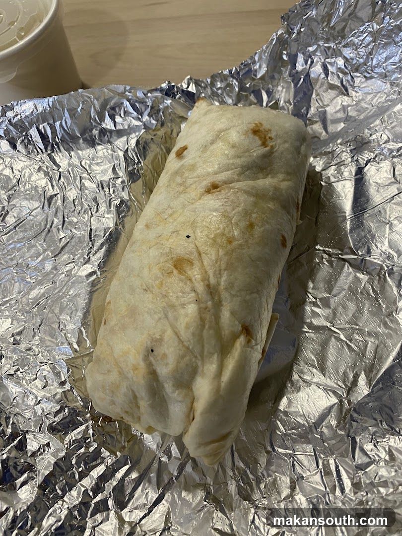 Burrito Wrapped in Foil