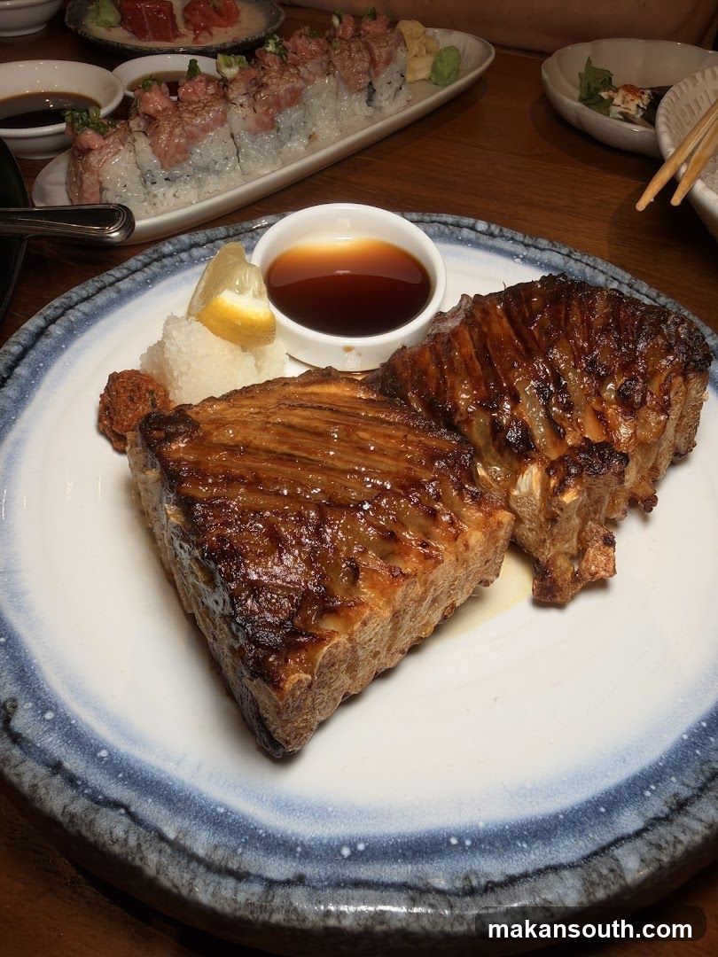 Grilled Meat and Sushi